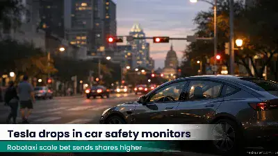 Electric car at an Austin curb at dusk with empty front seat visible
